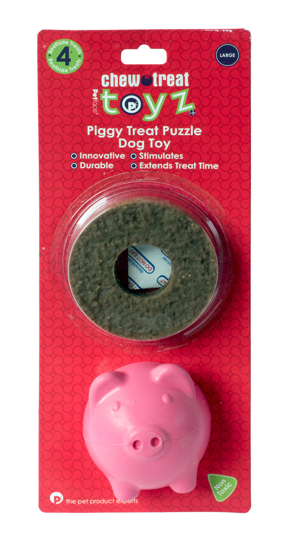 Piggy Dispenser with 4 Treats - LRG