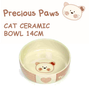 46005 - Ceramic Cat Bowl - Precious Paws