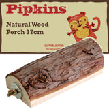 Natural Wood Perch - LRG - 17cm L