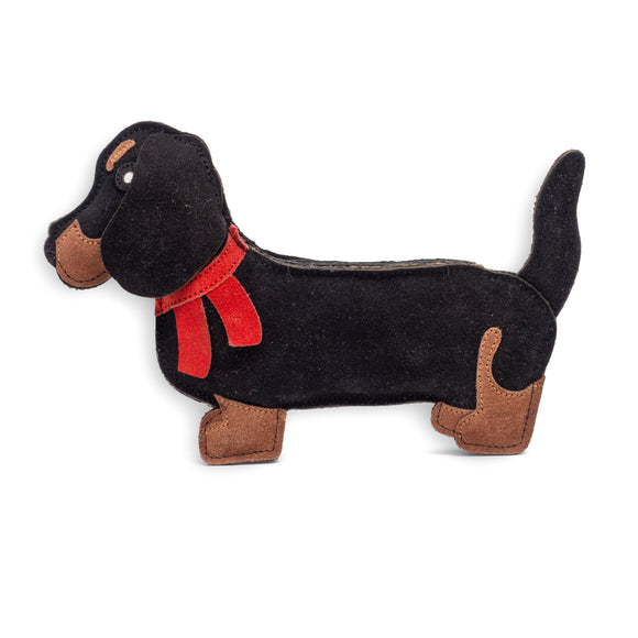 Leather Sizzles the Dachshund Natural Dog Toy