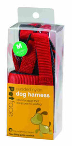 Harness Dog Red - Padded Nylon - 25-40cm SML