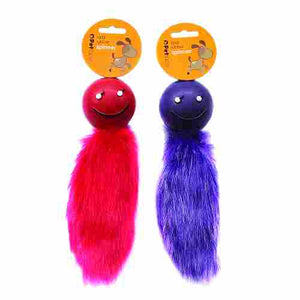 Spinners Solid Rubber & fur- Purple/Red PF