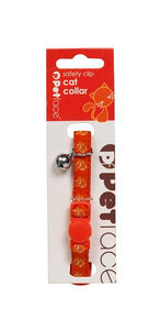 Collar Cat - Red with Bell & Safety Elastic