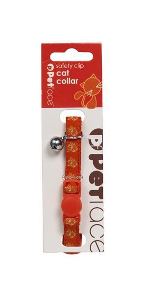 Collar Cat - Red with Bell & Safety Elastic