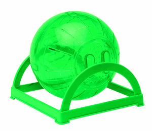 Play Ball with Stand Green 18cm Diameter - MED Small Pet