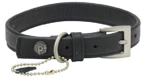 Collar Dog - Black Leather SML