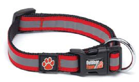 OP Collar Reflective - LRG Red 48-71cm