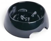 Bowl Dog Anti Gulping - Black SML 400ml