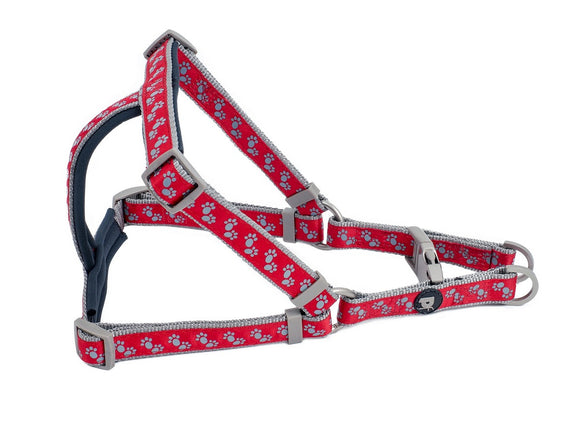 Signature Padded Harness - Red Paws LRG