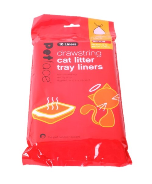 Litter Tray Liner Drawstring - MED 10pcs