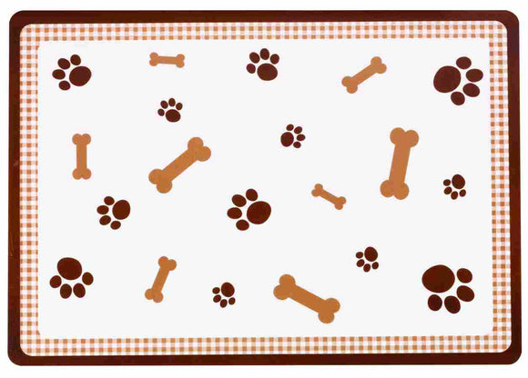 Placemat - Bones Brown 43cm X 30cm