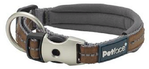 Signature Padded Dog Collar - Brown SML