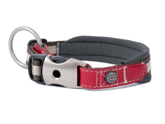 Country Dog Collar - Red SML