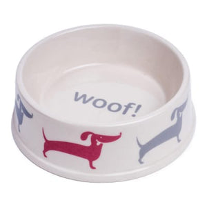 Country Deli Dog steel Bowl - LRG