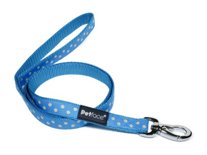 Lead Dog - Aqua with White Dots - LRG