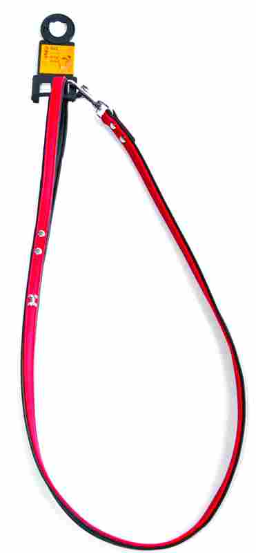 Lead Dog - Red with Silver Bones - SML 102cm