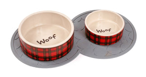 Ceramic  Tartan Woof Bowl - 8" 20cm