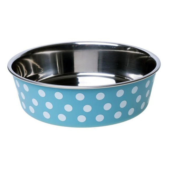 Bella Bowl - Turquoise/White Spots 21cm