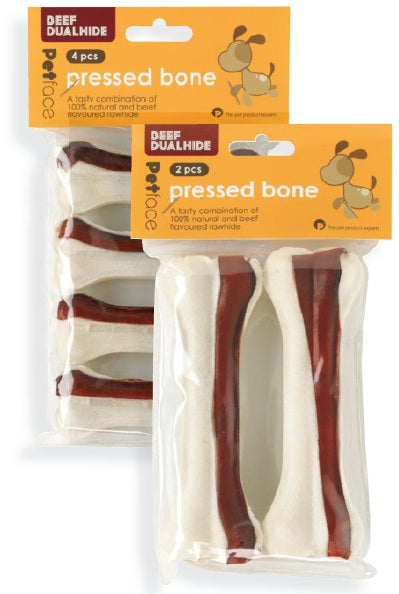 Beef Dualhide - 10cm Pressed Bone